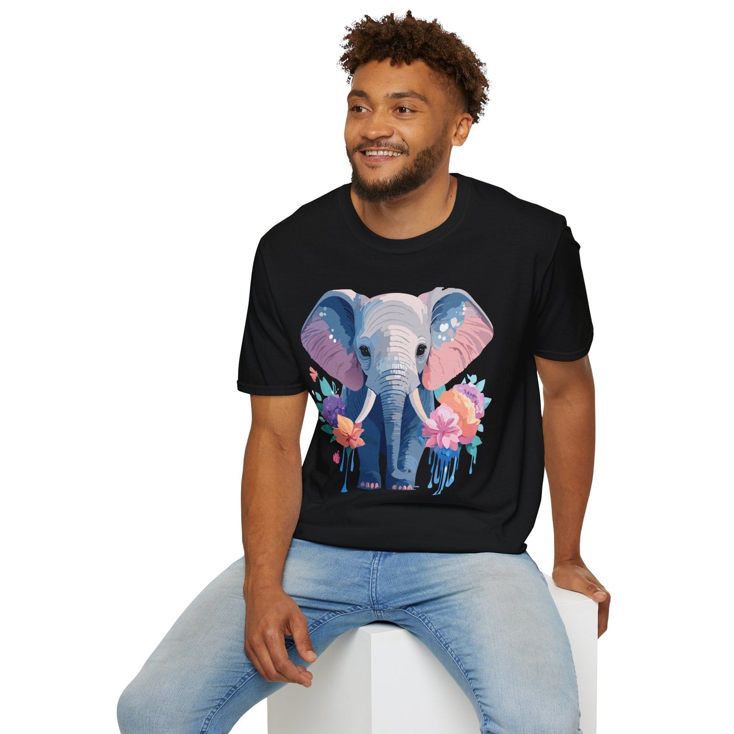 Elephant Graphic T Shirt Unisex Softstyle 64000 Cotton Animals T Shirt For Adults Premium