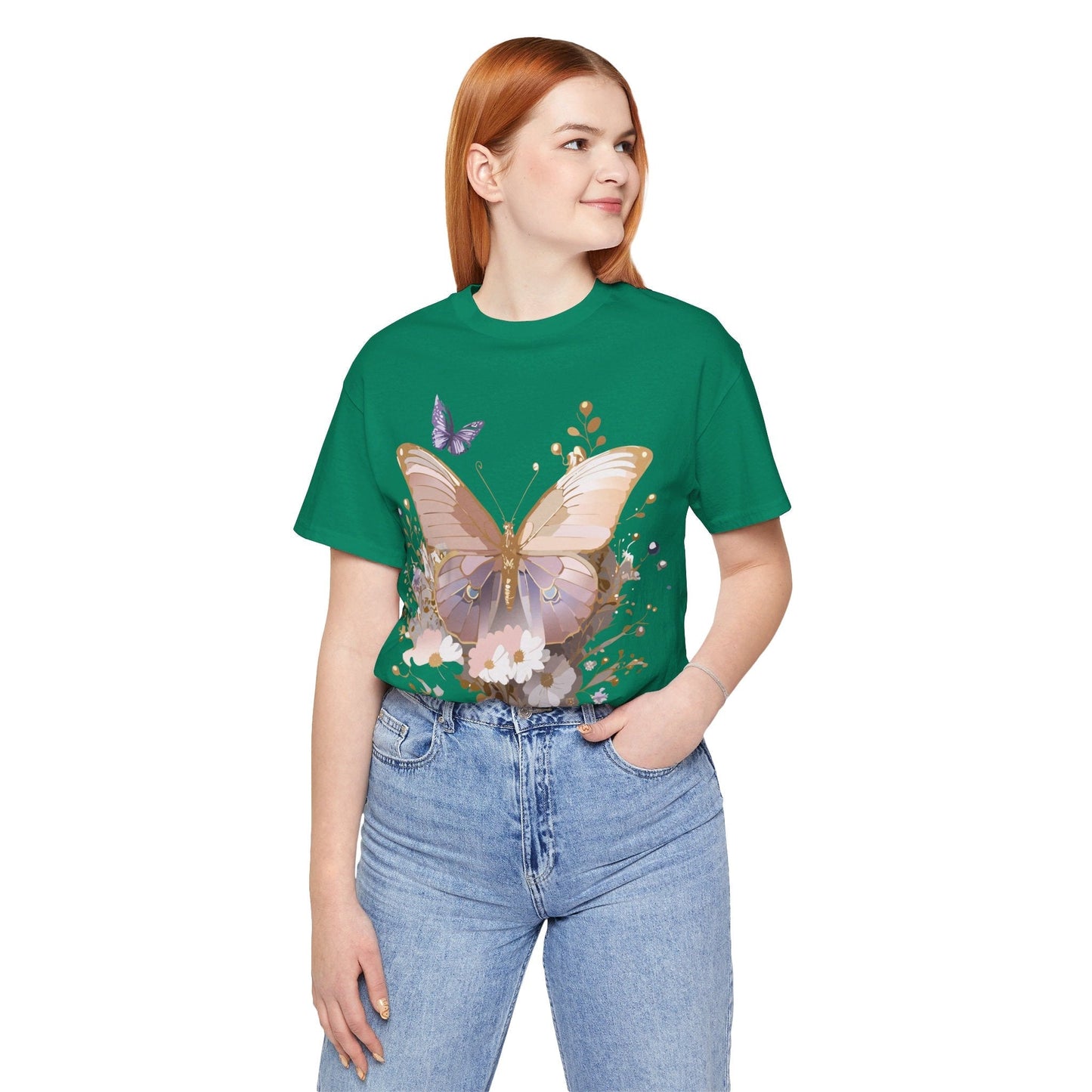 Butterfly Graphic Tee From Adelpha Unisex Short Sleeve Vintage Artwork