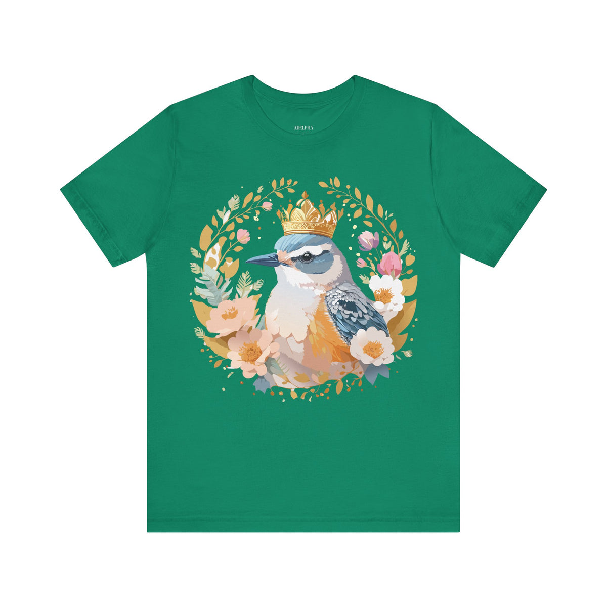 Medallion Graphic Unisex Cotton Bella+Canvas Tee with Floral Art Design m73