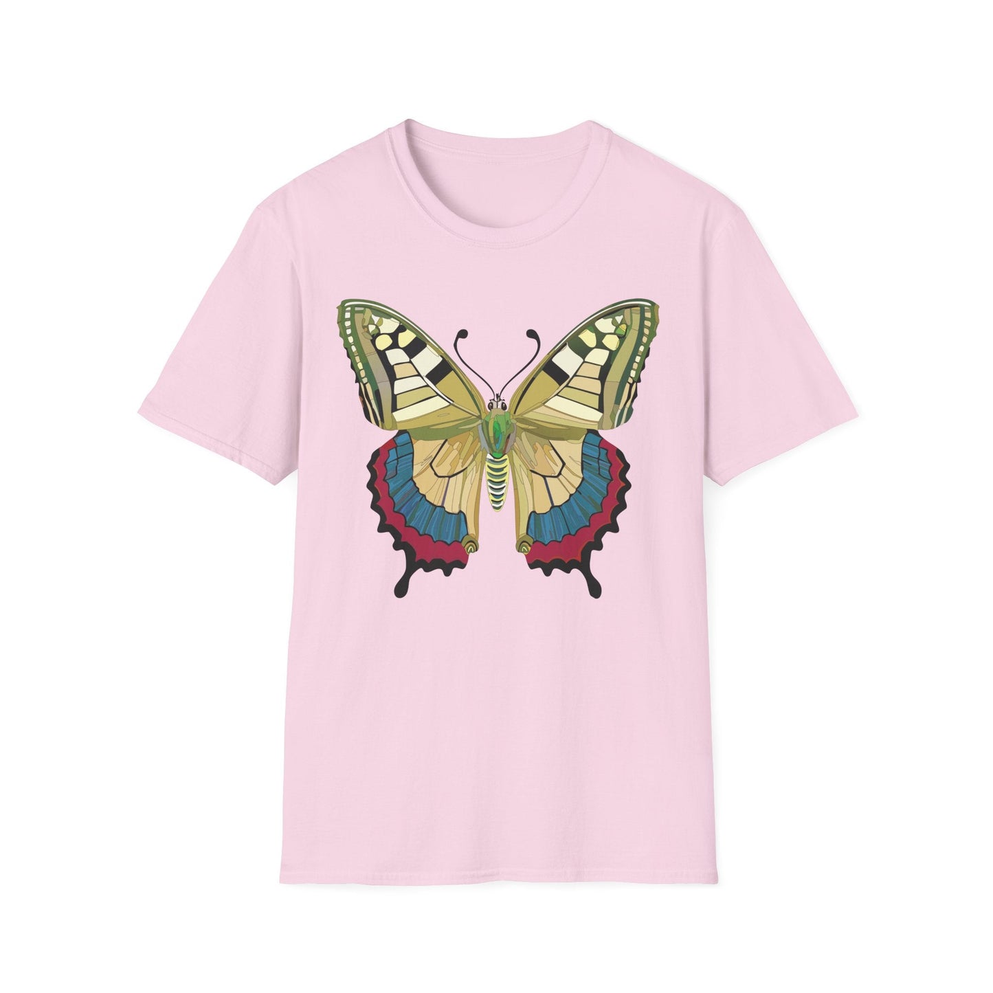 Butterfly T Shirt Unisex Monarch Design Soft Cotton Gildan 64000 Short Sleeve Tee