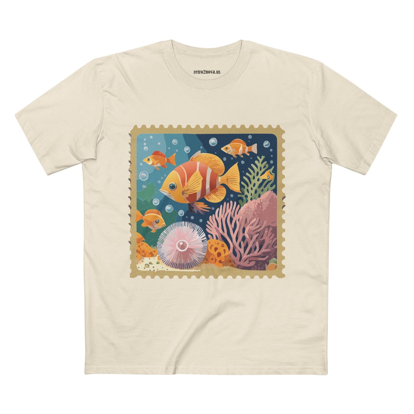 Stamp Shirt Postage Stamp Tee Unisex Premium Cotton Tee With Original Art Design Retro2Nova