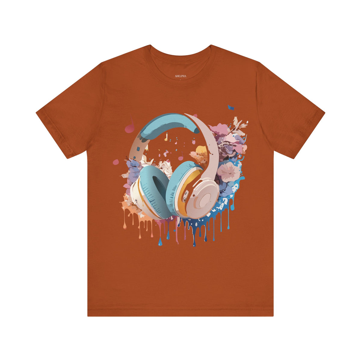 Music Graphic Unisex Cotton Bella+Canvas Tee with Art Design m79