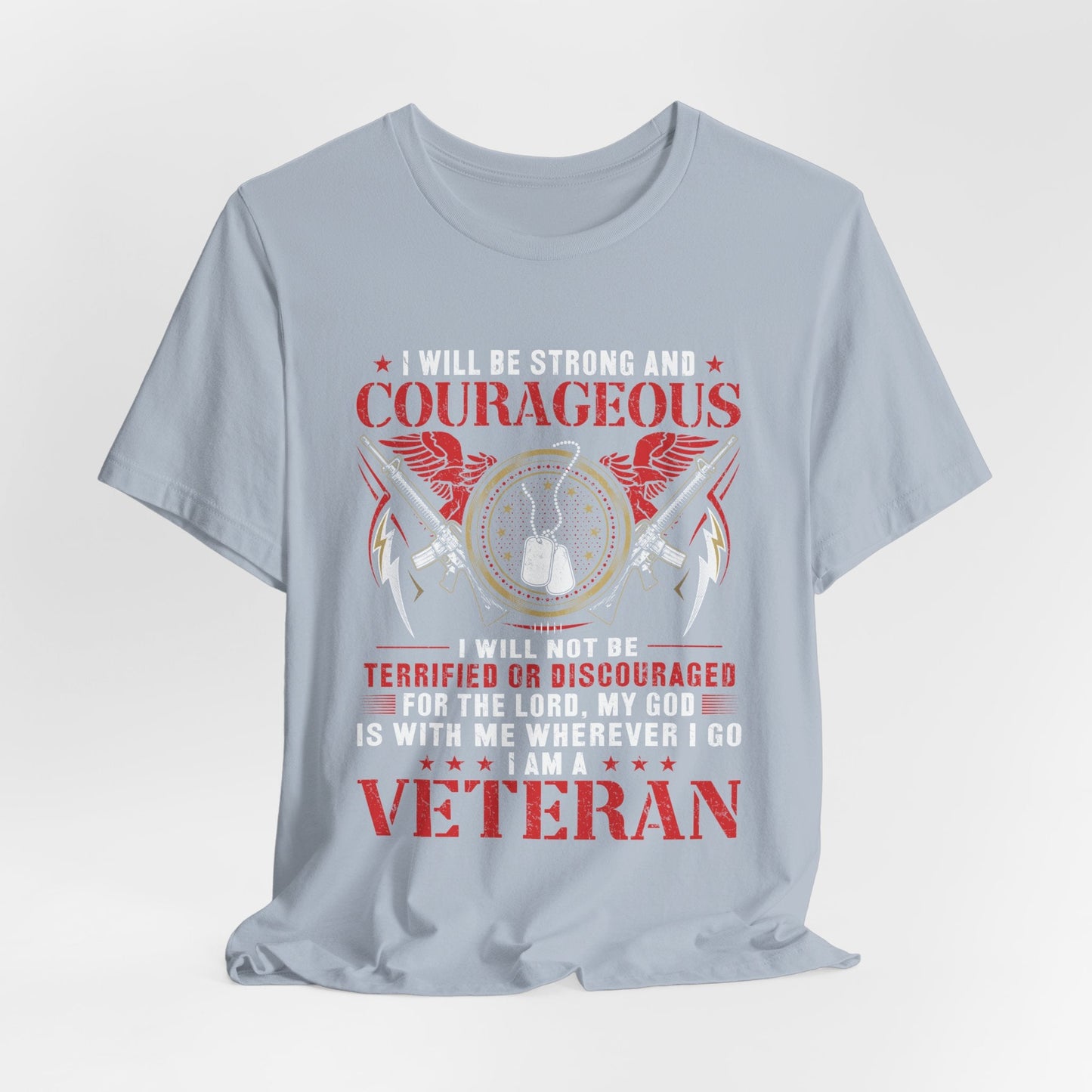 Army Veteran Patriotic Graphic Design Unisex Cotton T-Shirt v37