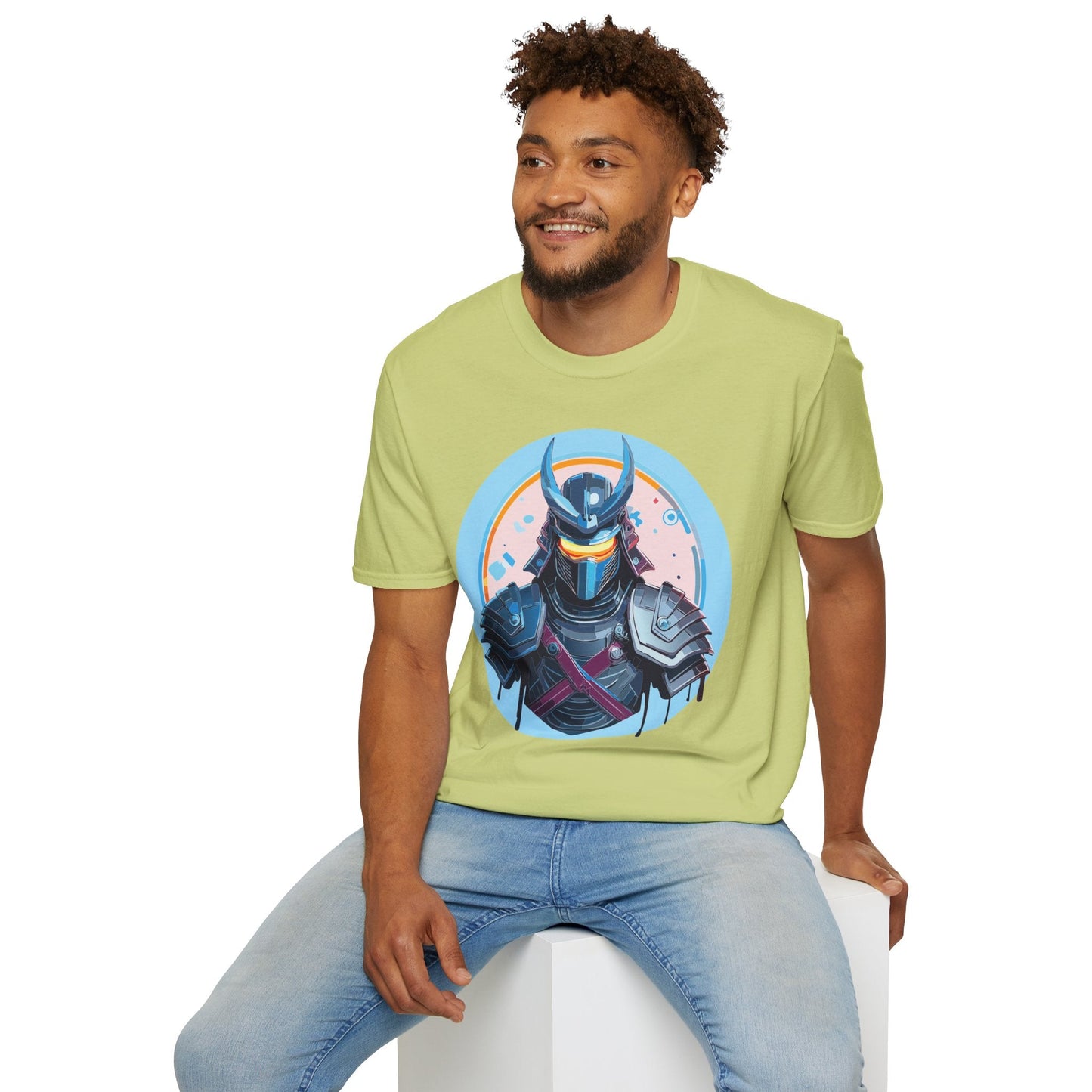 Samurai T Shirt Unisex Softstyle 64000 Tee Lightweight Comfortable 100 Percent Ring Spun Cotton