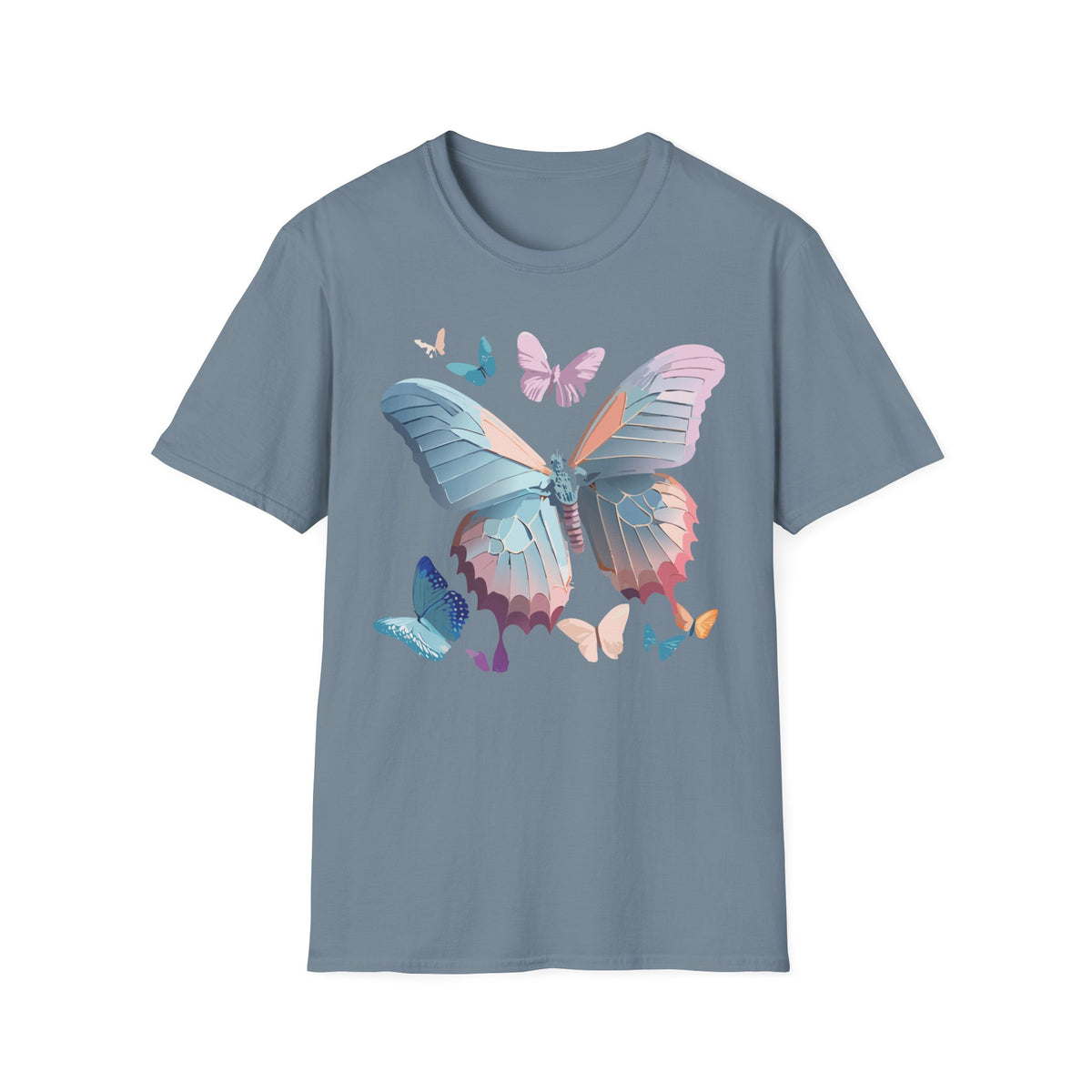 Butterfly Watercolor Tee — Pastel Wings Graphic Tee Unisex 100 Cotton Gildan T-Shirt