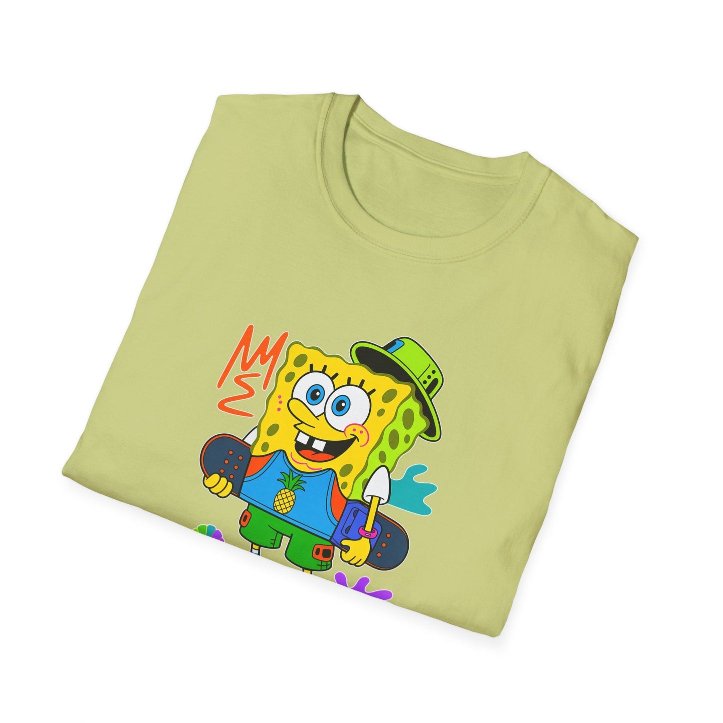 Unisex Cartoon T Shirt With Animals Animation Tee Softstyle Gildan 64000 Cotton Fabric