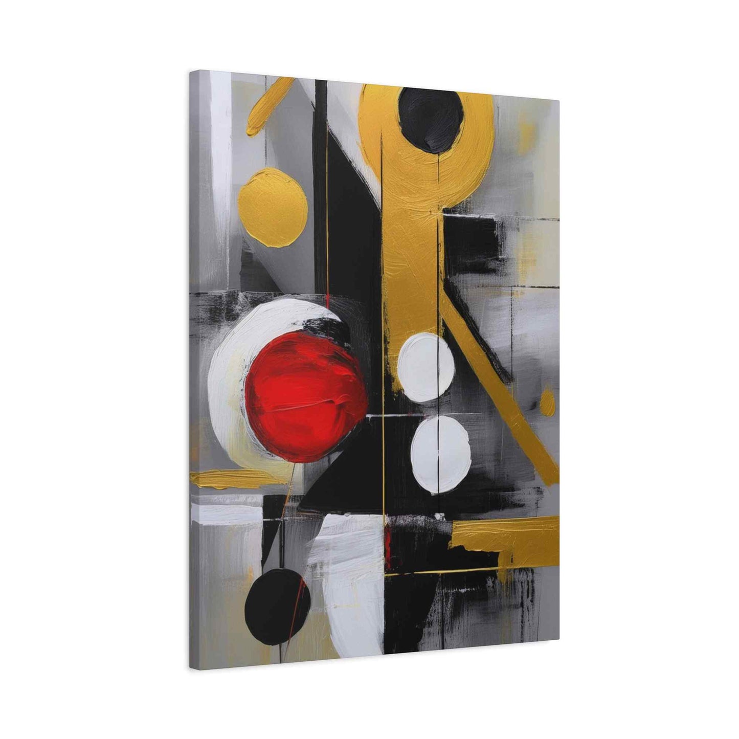 Red Abstract Painting Print Canvas 20x24,20x30,24x30, 24x32,24x36,30x40, 32x48,36x48,40x60 Pine-Wood Inner Frame ABS-24