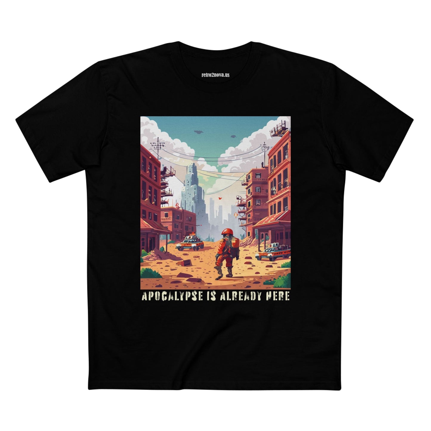 Cataclysm Doomsday Shirt Unisex Premium Cotton Tee With Original Art Design Retro2Nova