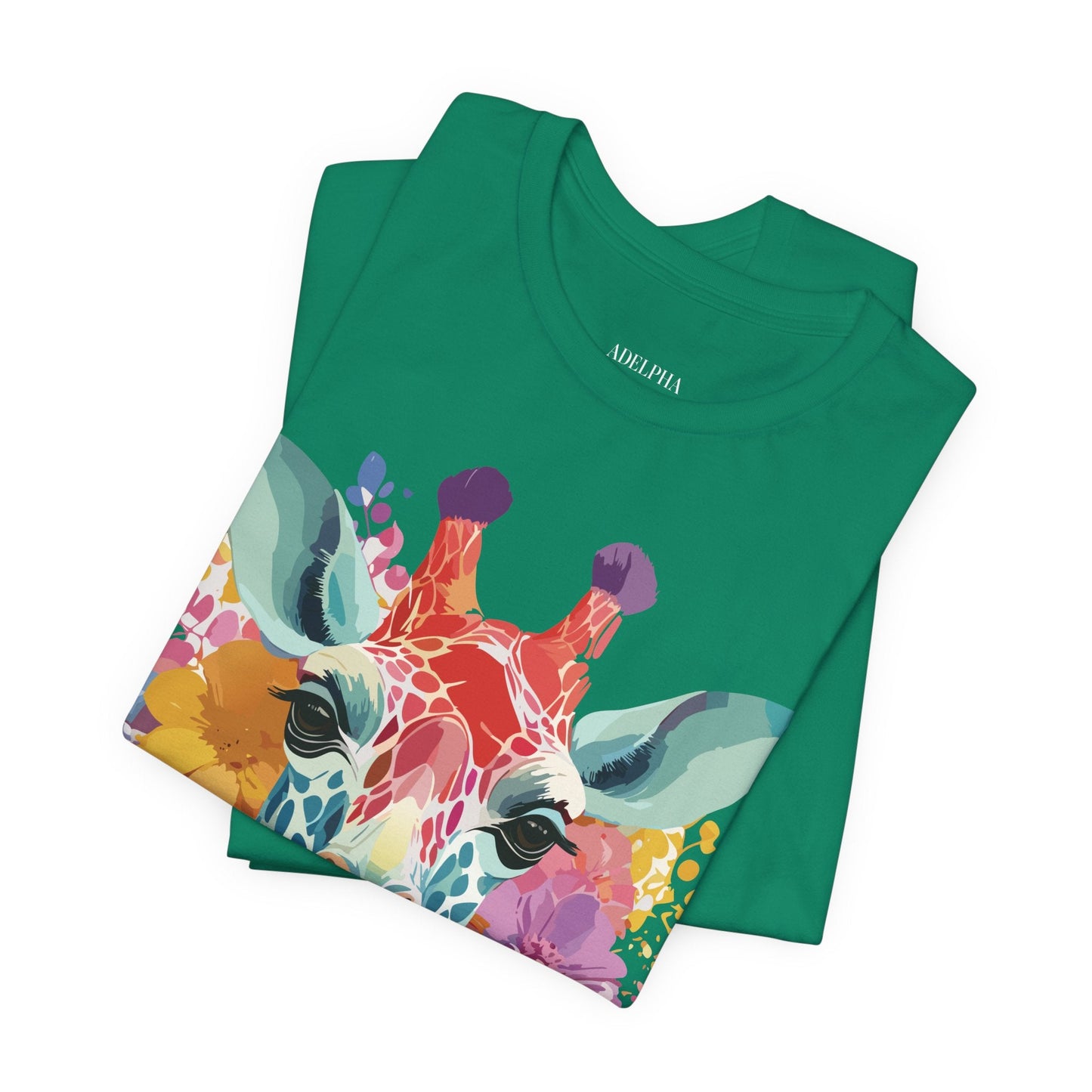 Adelpha Giraffe Graphic Tee Unisex Jersey Short Sleeve Vintage Inspired Art Design