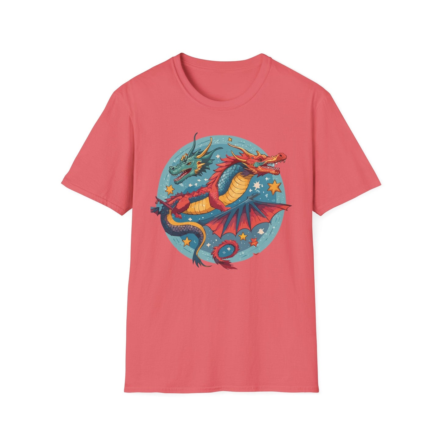 Dragon Graphic Unisex 100 Cotton Tee with Animal Artwork Design 19