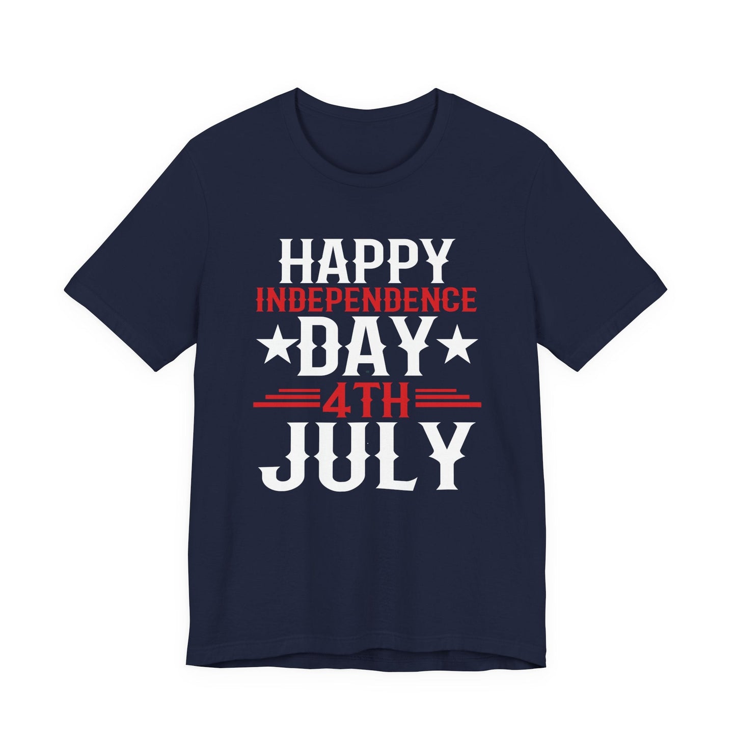 Happy Independence Day Graphic Unisex Cotton T-Shirt 016