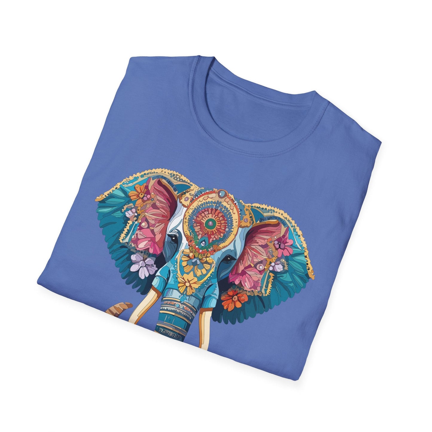 Unisex Elephant Graphic T Shirt Cartoon Elephant Tee Gildan Softstyle 64000 Premium Cotton