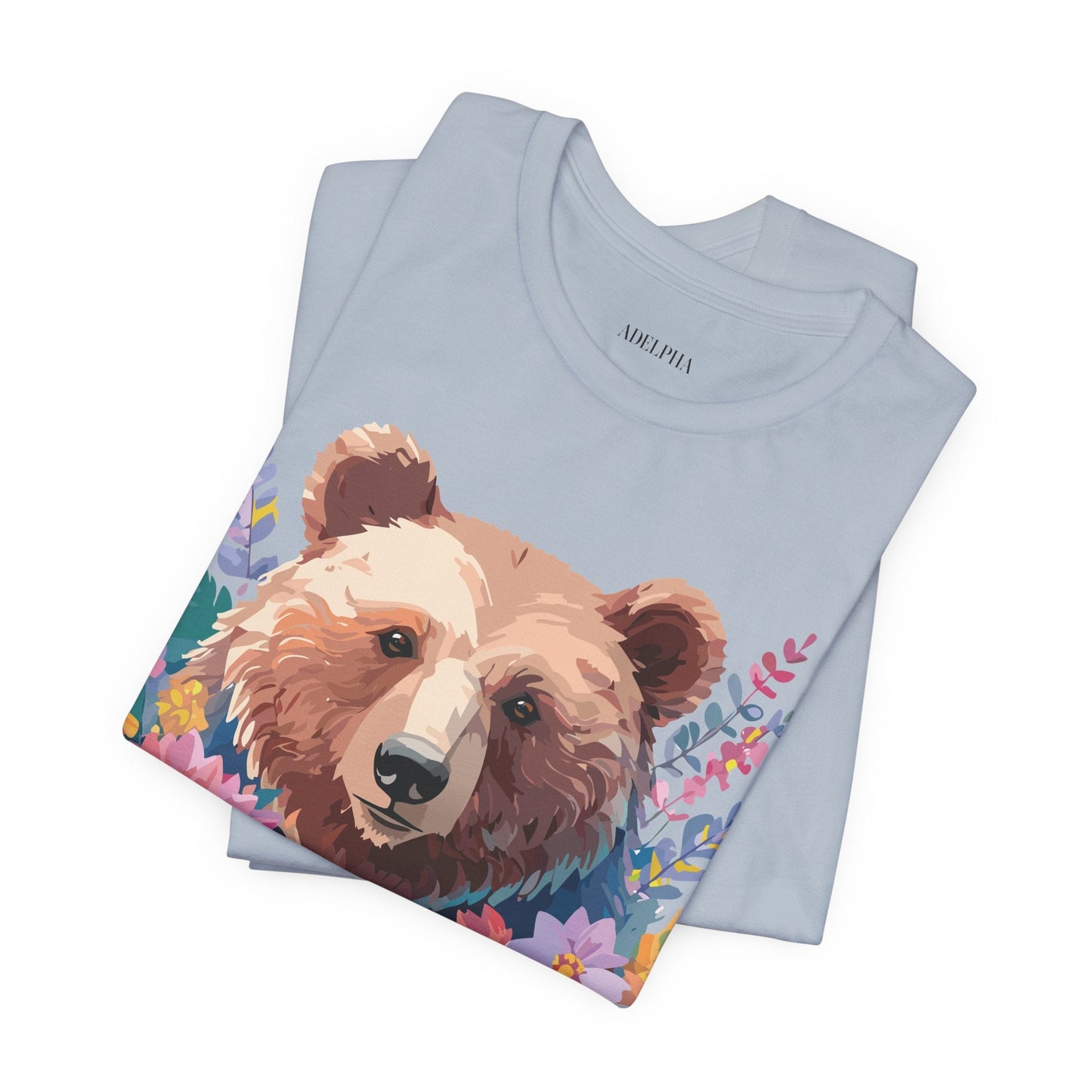 Adelpha Bear Graphic Tee Unisex Short Sleeve Vintage Inspired Art Shirt