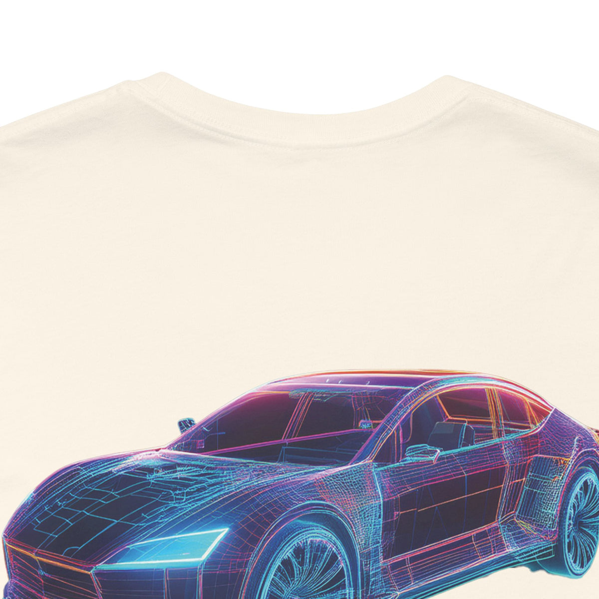 Car Graphic Unisex Cotton Bella+Canvas Tee with Art Design b13