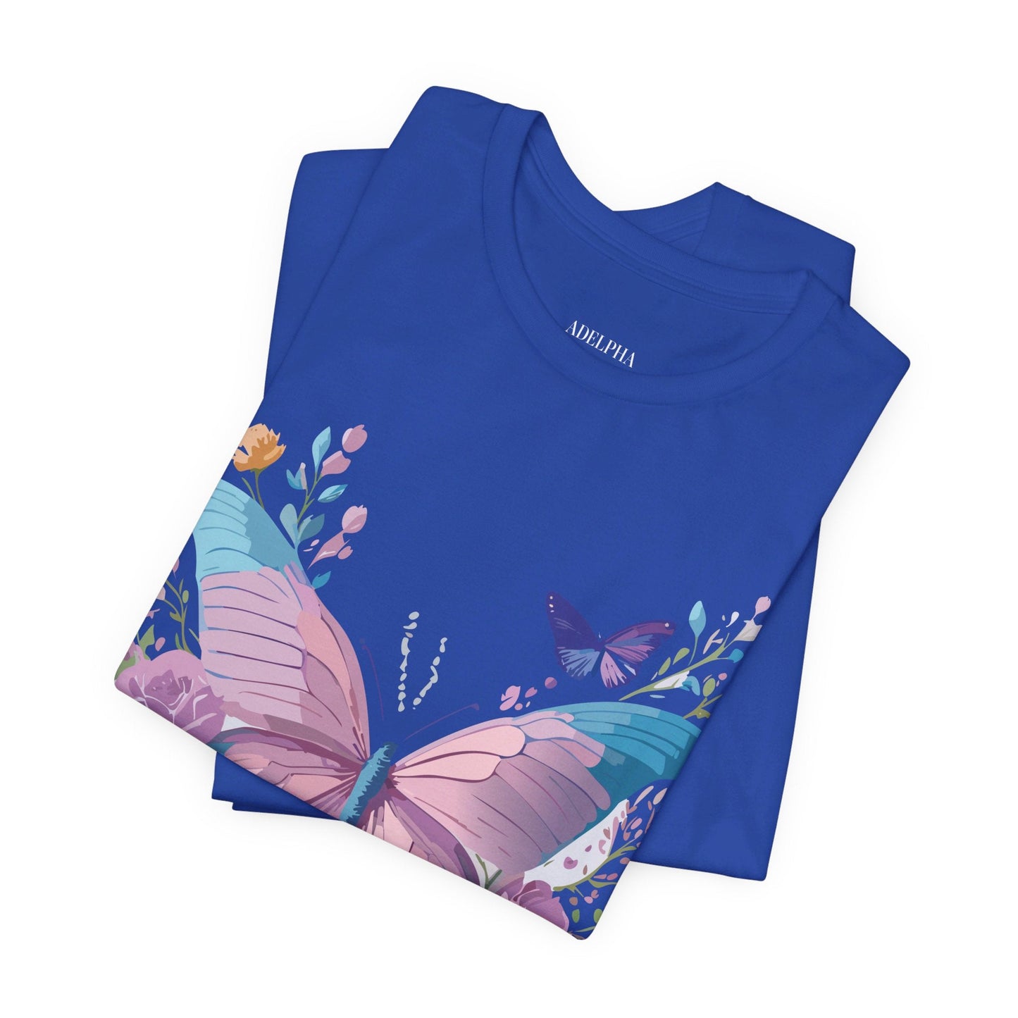 Adelpha Unisex Graphic Tee With Vintage Inspired Artwork Short Sleeve
