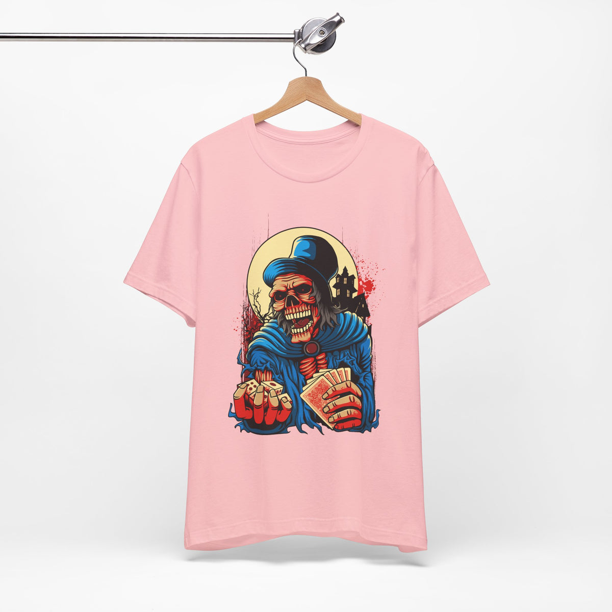 Skull Graphic Design Tee, Skull Shirt, Vintage Tees, Art Design T-Shirt, Graphic Tee, Art Shirts - 1