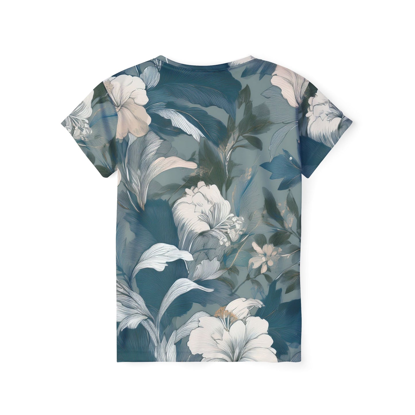 Women Poly T-Shirt with Floral Print