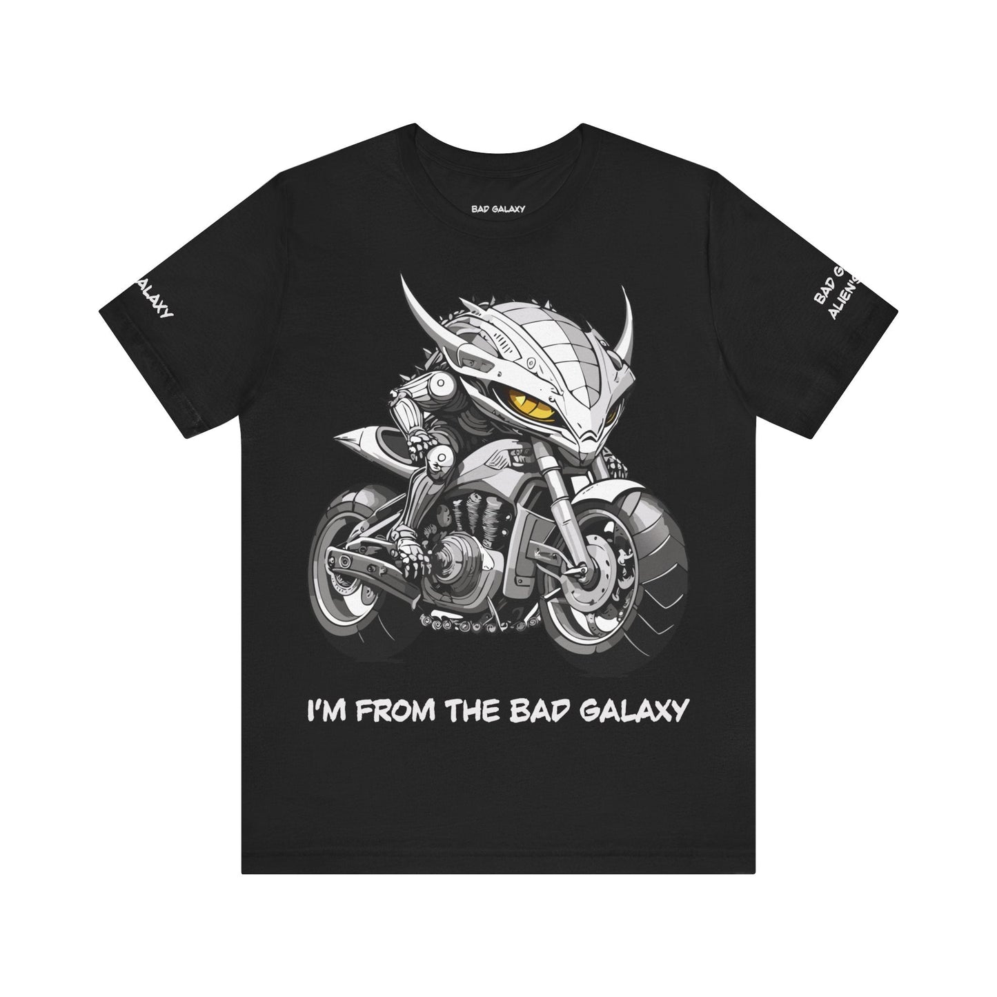 Alien Tee Shirt From Bad Galaxy 100 Percent Cotton Eco Friendly Inks Made In USA