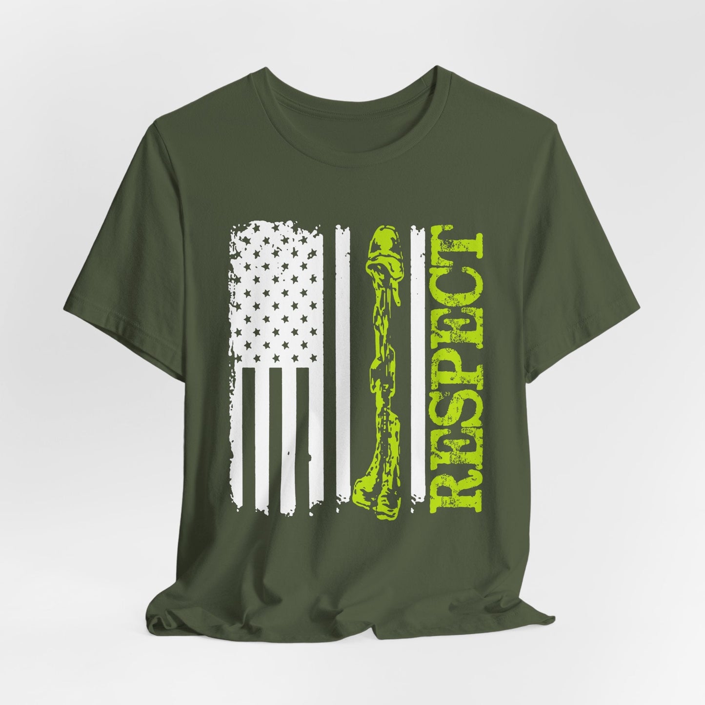 Army Veteran Patriotic Graphic Design Unisex Cotton T-Shirt v57