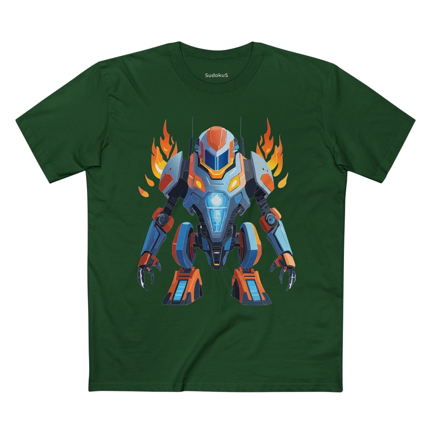 Cyborg Robot Graphic Unisex 100 Cotton Staple Tee 12