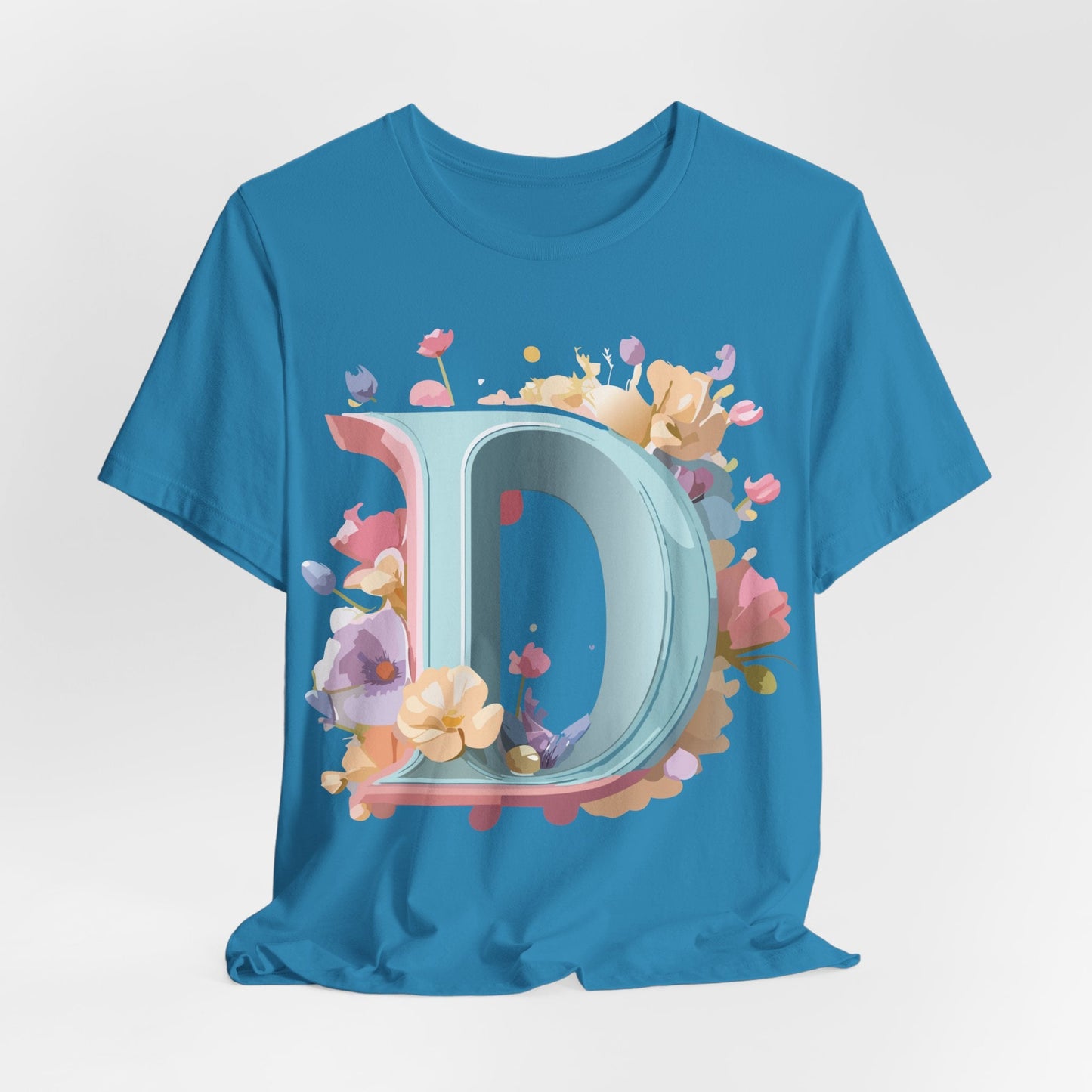 Letter D Graphic Tee Unisex Jersey Short Sleeve By Adelpha Vintage Inspired Artwork