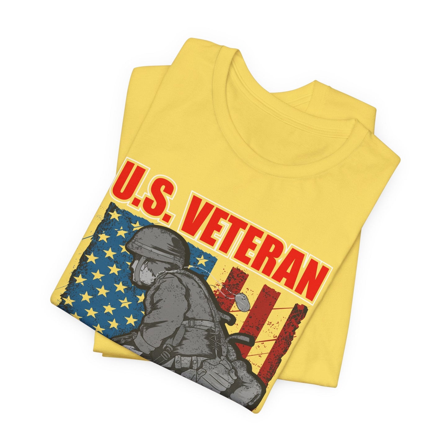 Army Veteran Patriotic Graphic Design Unisex Cotton T-Shirt v31