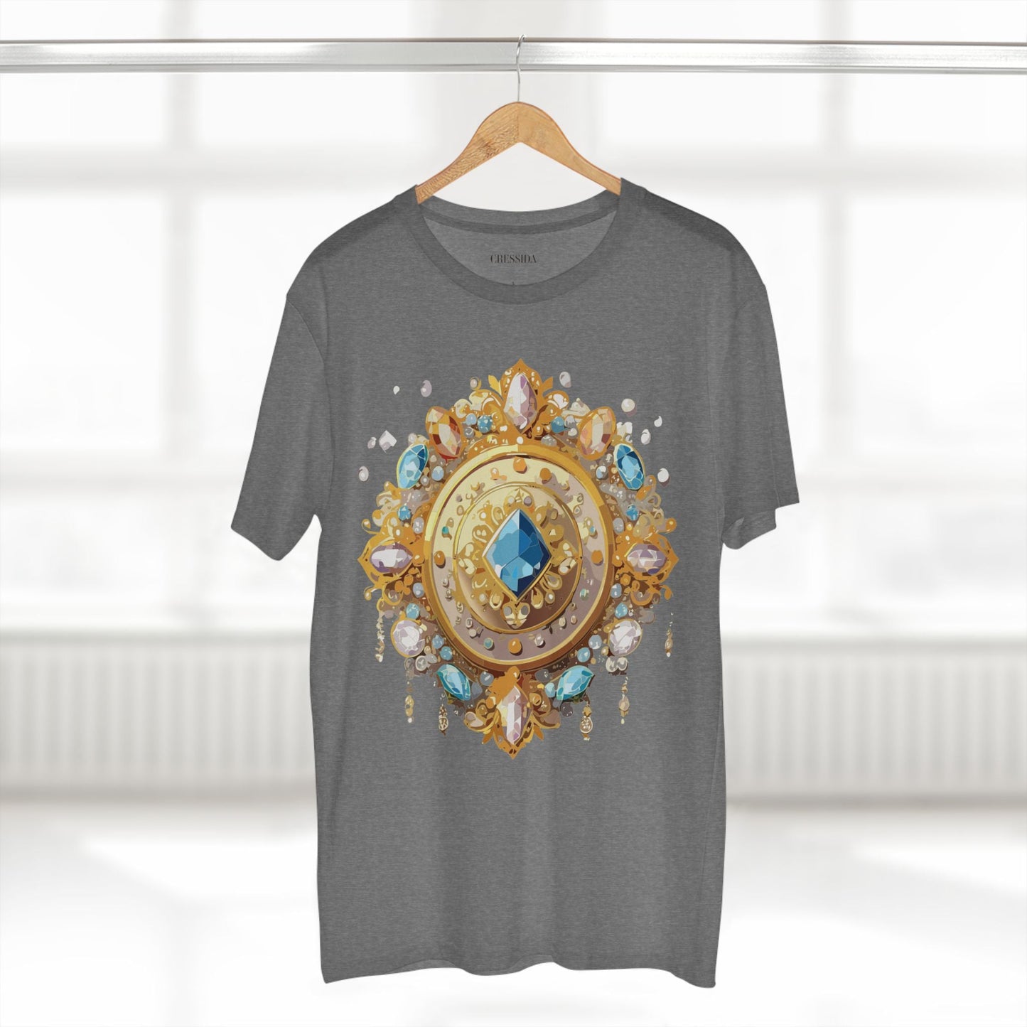 Medallion Graphic T-Shirt Unisex 100 Cotton With Gold Art Design Medal Tee 23