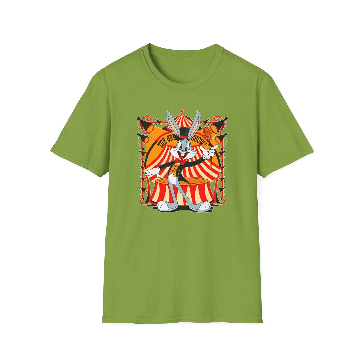 Bugs Bunny Unisex Shirt Gildan Softstyle Tee Cartoon Graphic Design 100 Percent Cotton