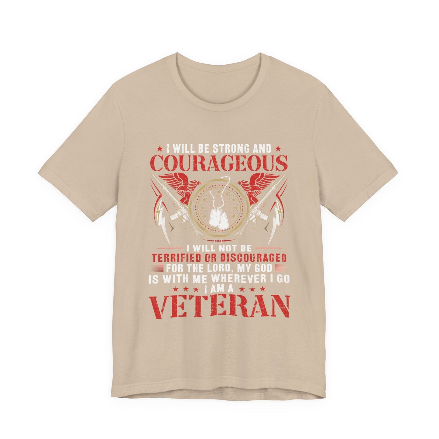 Army Veteran Patriotic Graphic Design Unisex Cotton T-Shirt v37