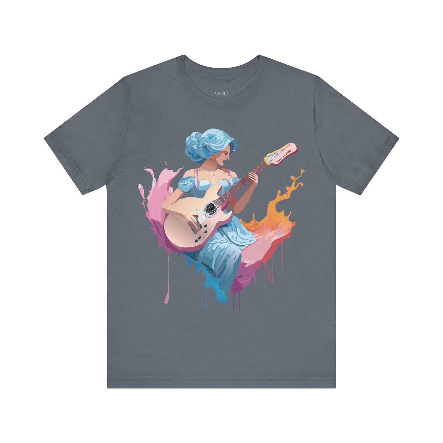 Adelpha Unisex Graphic Tee With Vintage Inspired Art Design Short Sleeve Premium Everyday Wear