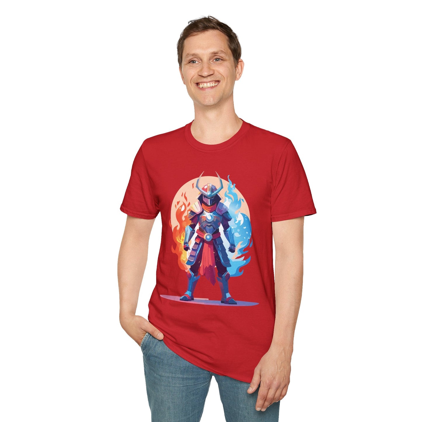 Samurai Shirt Unisex Gildan Softstyle 64000 Tee 100 Percent Ring Spun Cotton Comfortable
