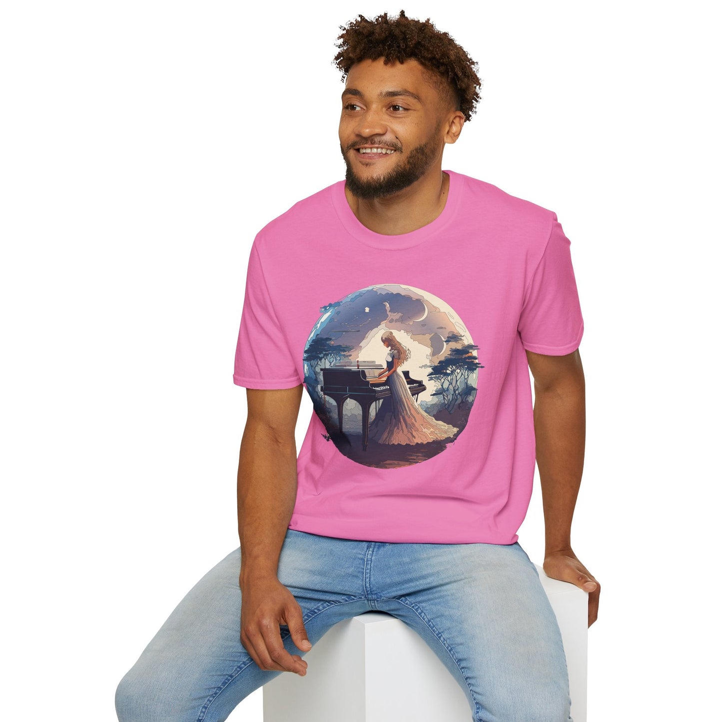 Womens Graphic T Shirts Art Design Shirt Unisex Softstyle Gildan 64000 Short Sleeve