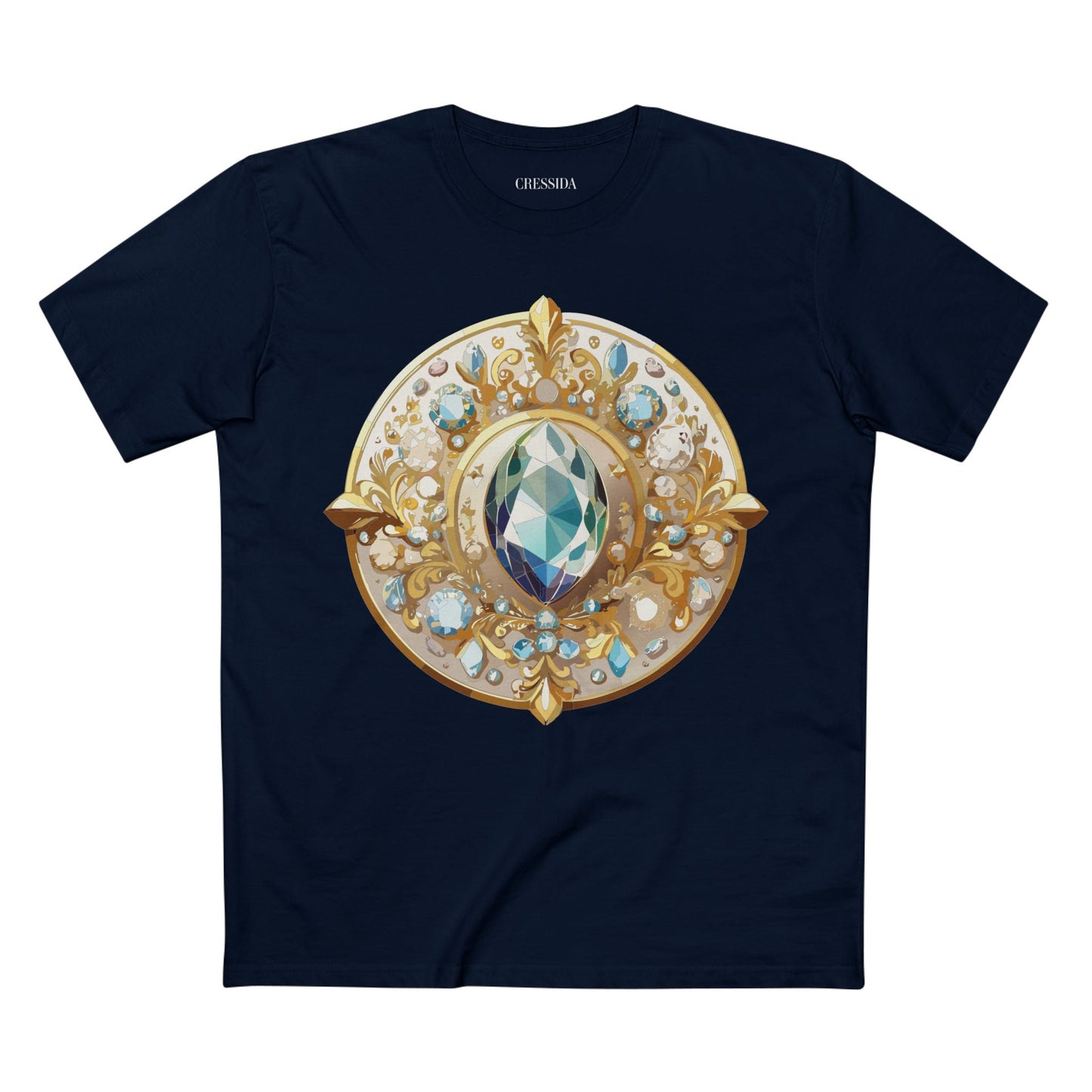 Medallion Graphic T-Shirt Unisex 100 Cotton With Gold Art Design Medal Tee 21