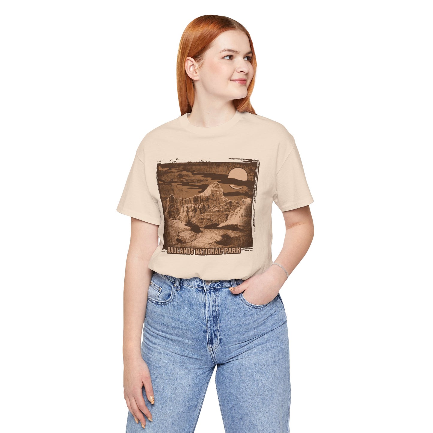 Badlands Retro Poster Graphic Design Tee, Badlands Shirt, Vintage Tees, Art Design T-Shirt, Graphic Tee, Retro Art Shirts