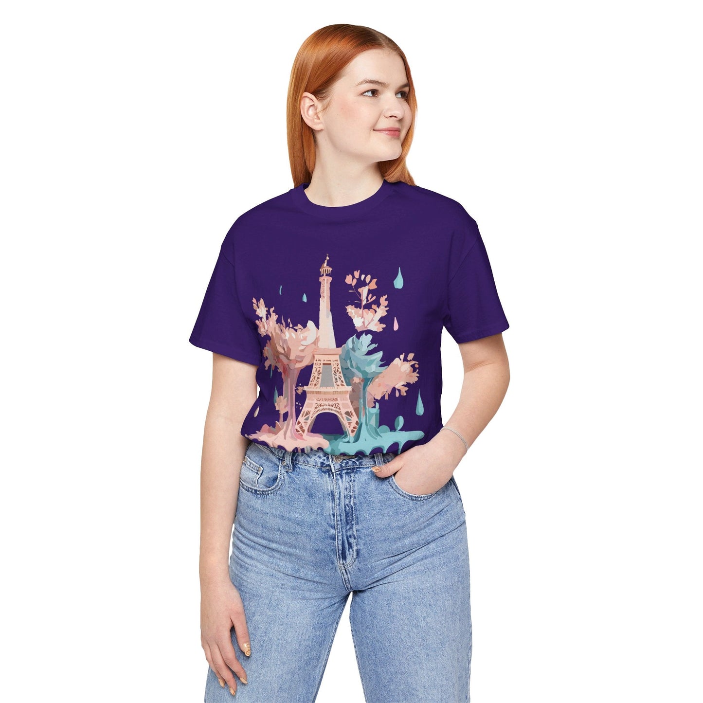Unisex Paris Graphic Tee By Adelpha Vintage Inspired Tourist Shirt Short Sleeve Collection