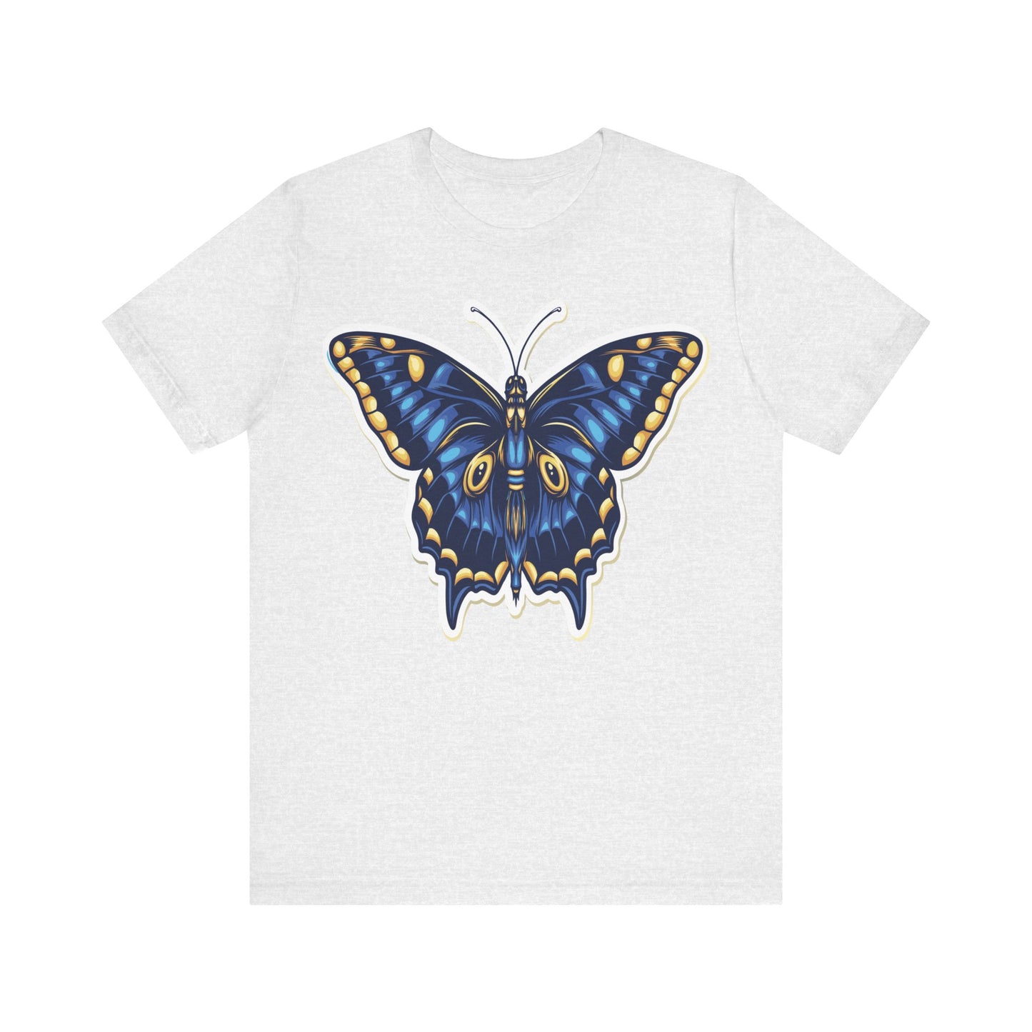 Cotton Tee Shirt with Butterfly Prints