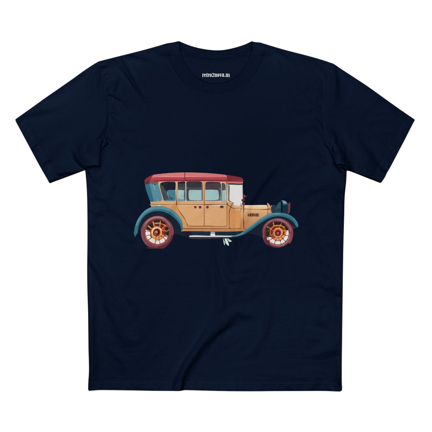 Retro Car Shirts Vintage Car Shirts RC5 Unisex Premium Cotton Art Tee With Original Design