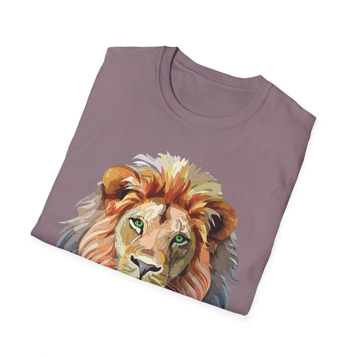 Lion Shirt Unisex Animal Tee Gildan Softstyle 64000 Cotton Comfort