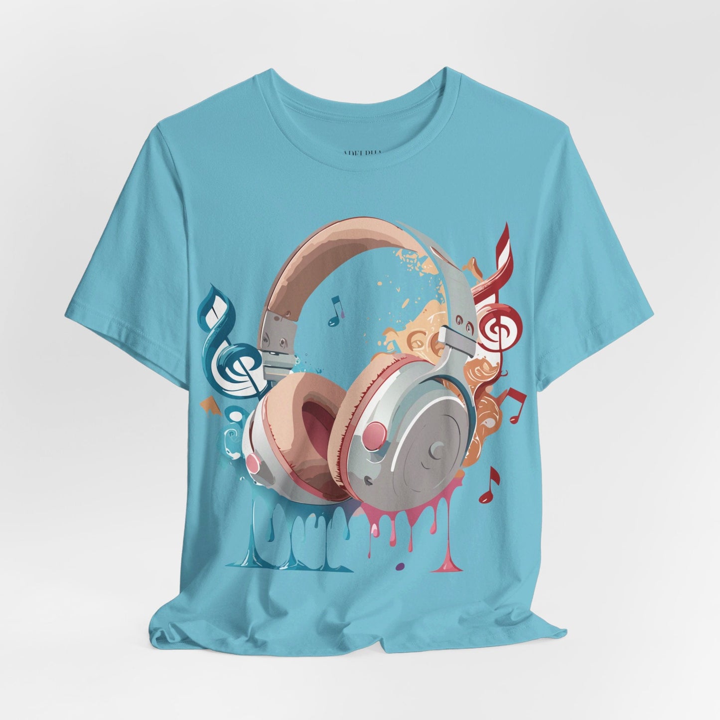 Music Graphic Unisex 100 Cotton Vintage Art with Musical Elements Tee 97