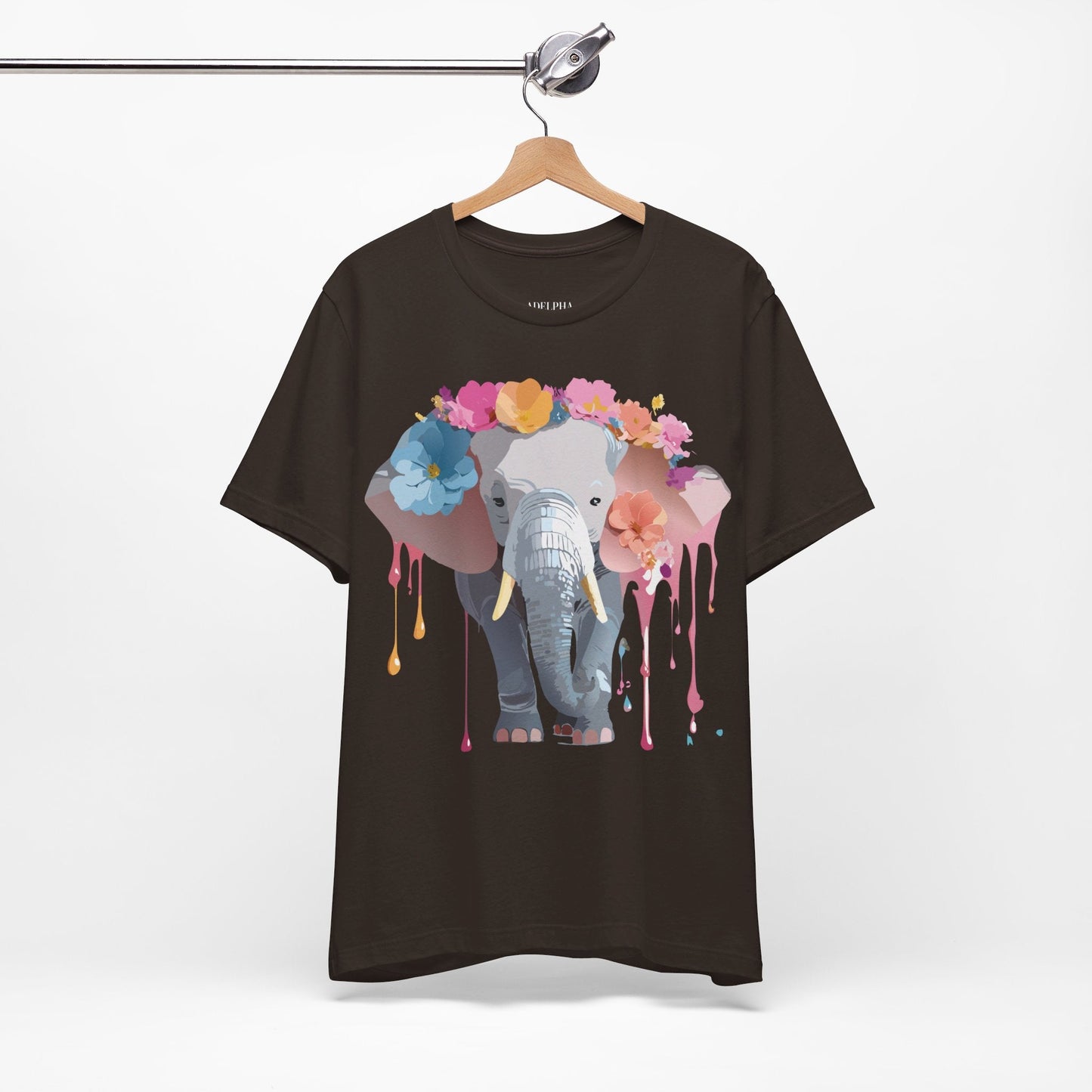 Vintage Inspired Adelpha Elephant Graphic T Shirt Unisex Short Sleeve Premium Artwork