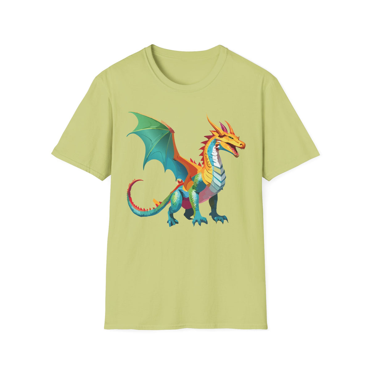 Dragon Graphic Tee Gildan Unisex 100 Cotton Tee Shirt with Animals m17