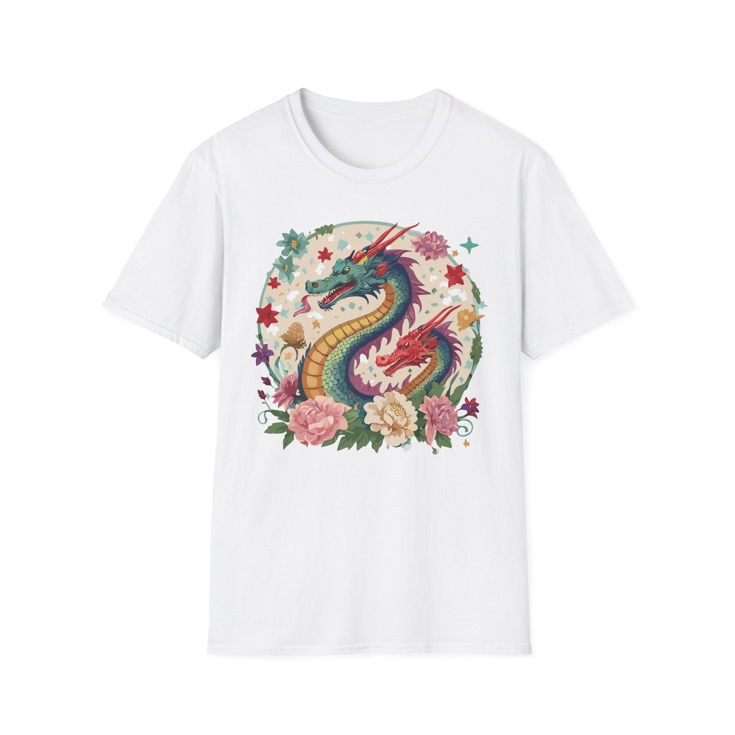 Dragon Graphic Unisex 100 Cotton Tee with Animal Artwork Design 6