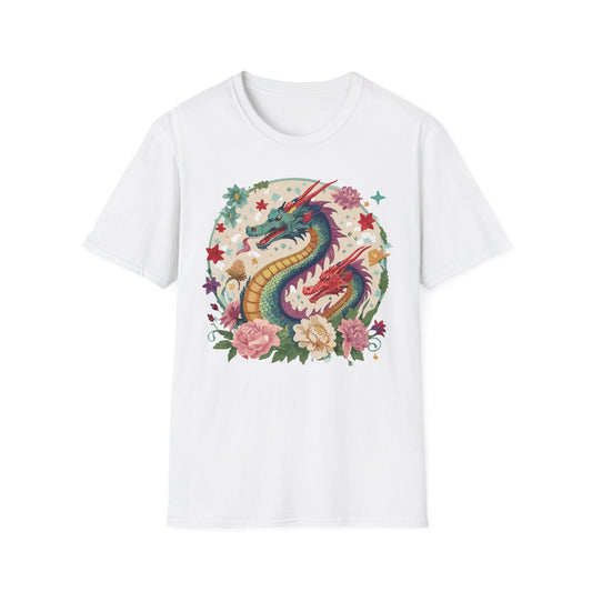 Dragon Graphic Unisex 100 Cotton Tee with Animal Artwork Design 6