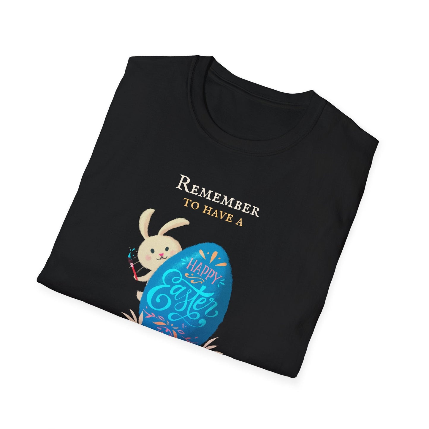Easter Bunny Egg T Shirt Unisex Softstyle Tee With Easter Signature Prints And Design