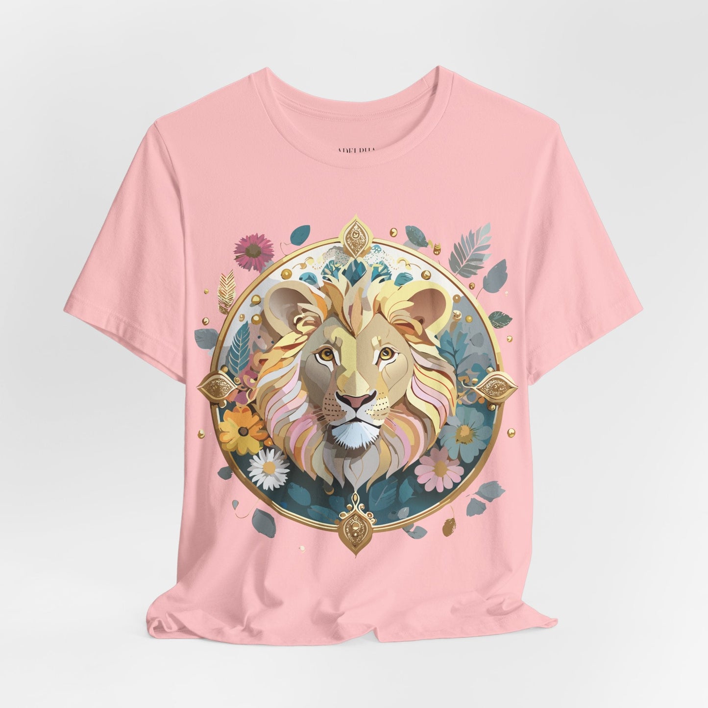 Medallion Graphic Unisex 100 Cotton Vintage Animal Medal Artwork Tee 64