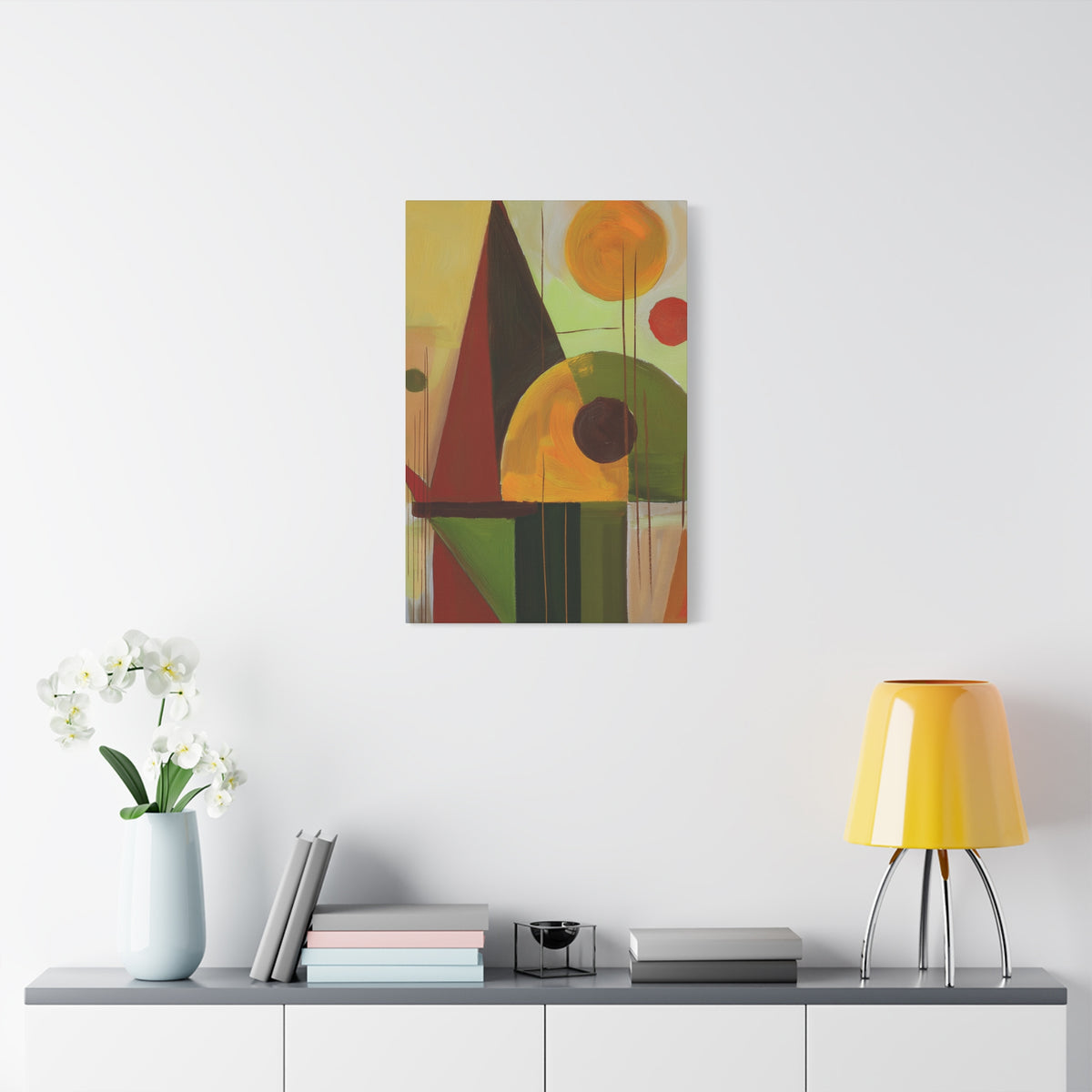 Abstract Geometric Painting Print Canvas 20x24,20x30,24x30 24x32,24x36,30x40 32x48,36x48,40x60 Pine-Wood Inner Frame ABS-60