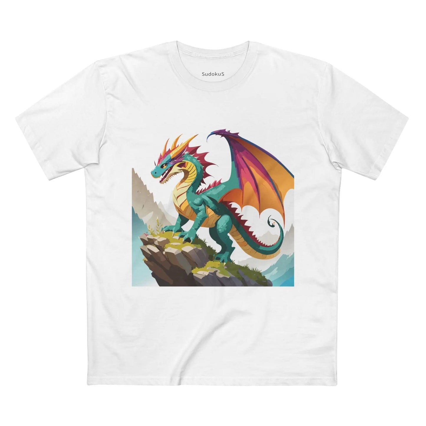 Dragon Graphic Unisex 100 Cotton Staple Tee 28