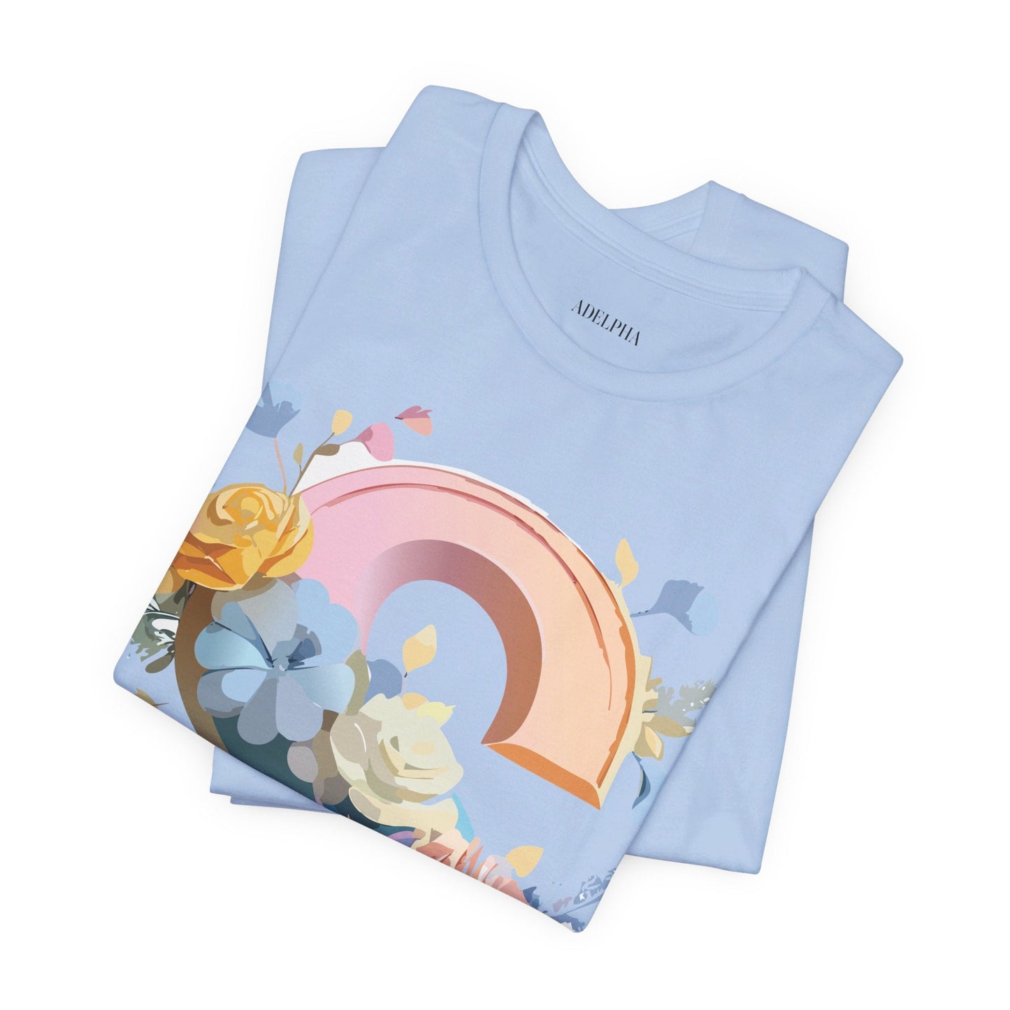 Letter S Graphic Tee Unisex Short Sleeve Shirt Adelpha Vintage Inspired Art Design