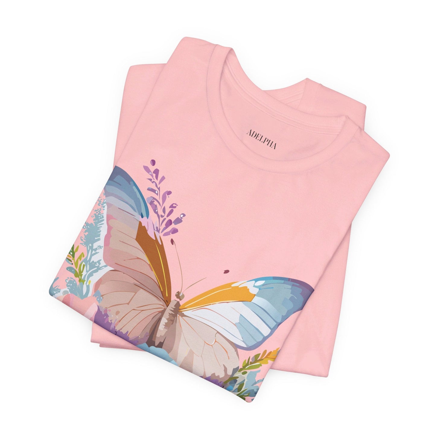 Butterfly Graphic Tee Unisex Short Sleeve Adelpha Artwork Vintage Inspired