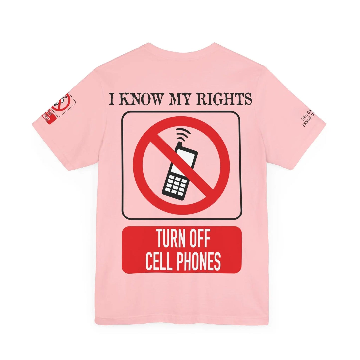 Red Stamp Tee Shirt Made In USA With 100 Percent Cotton Eco Inks From Bad Galaxy Official